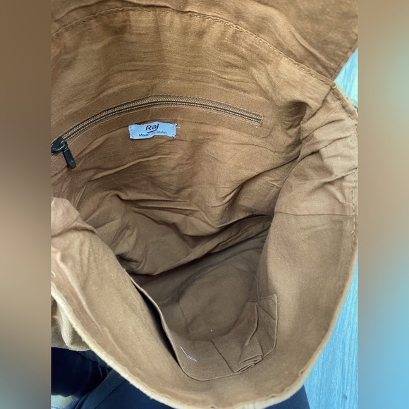 Brand new Raj Tan/Brown Suede Crossbody Purse (NWT) - Picture 12 of 16